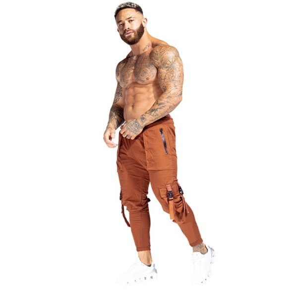 Pantalons pour hommes F1544 café S