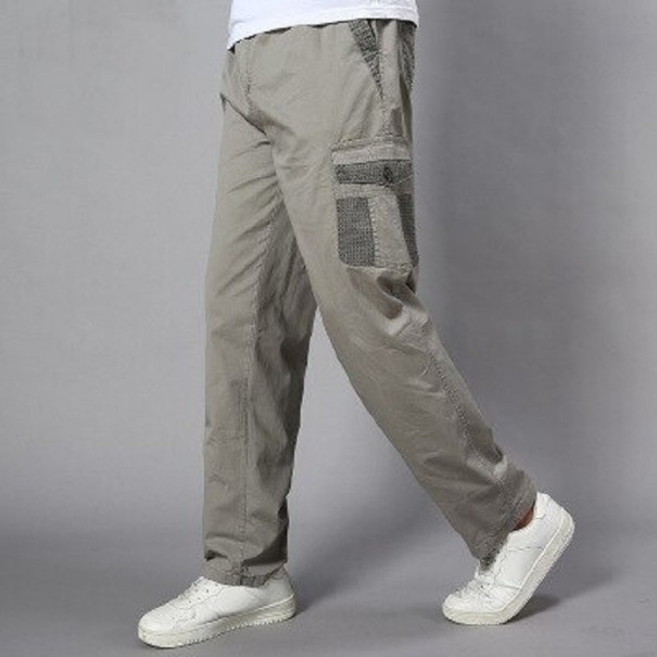 Pantalons pour hommes F1729 gris clair 3XL
