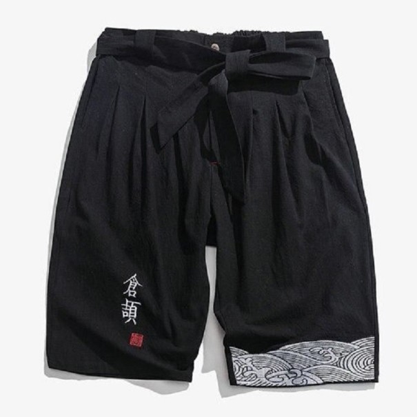 Pantalons trois-quarts pour hommes F1560 noir XXS