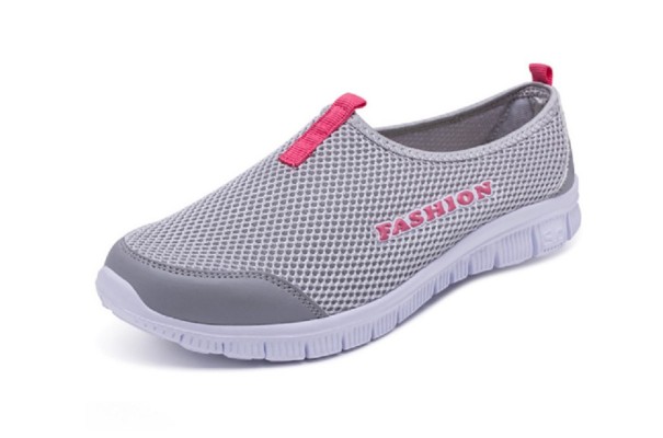 Pantofi de vară gri-roz 36