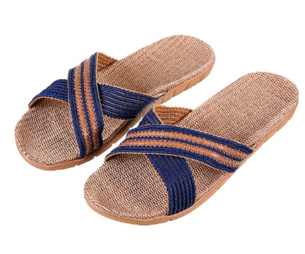 Pantofole da casa da uomo Bryan blu scuro 40