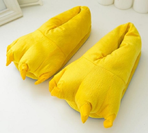 Pantofole da donna con artigli giallo 39-42