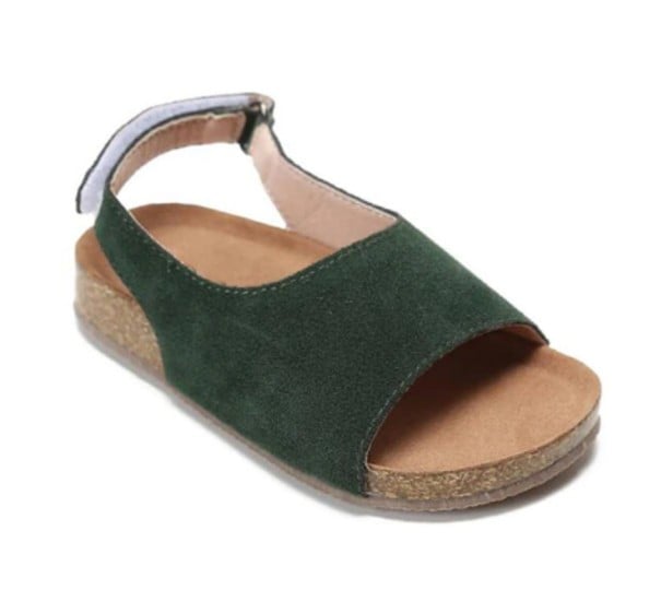 Pantofole da ragazza Sarah verde scuro 32