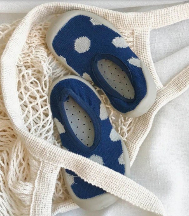 Pantofole elastiche per bambini blu 20