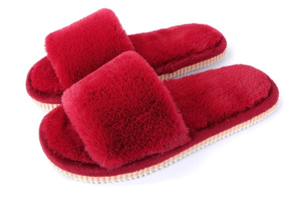 Pantoufles de maison pour femmes A616 rouge 40