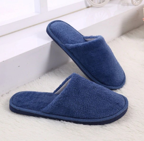 Pantoufles de maison pour hommes A4 bleu foncé 42