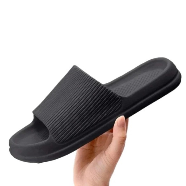 Pantoufles de massage douces pour hommes Chaussures d'intérieur légères antidérapantes avec semelle de massage Pantoufles confortables pour hommes Semelle antidérapante noir 42-43