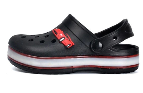 Pantoufles en caoutchouc pour enfants A253 noir 23