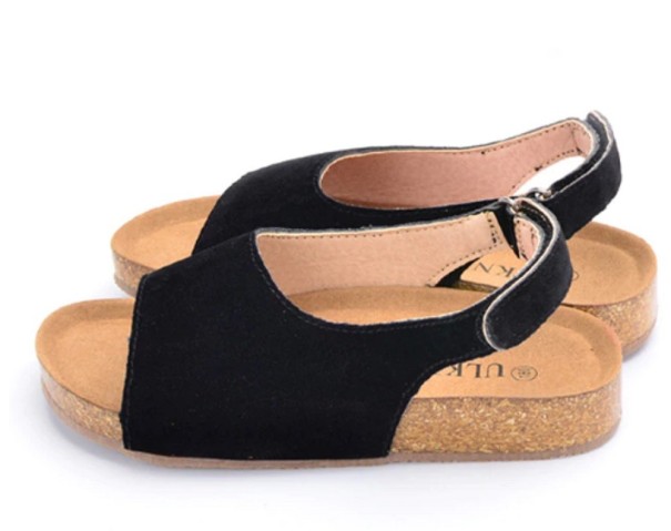 Pantoufles pour filles Sarah noir 24