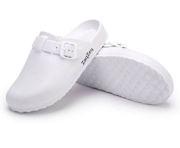 Pantufas de borracha para casa branco 39