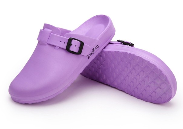 Pantufas de borracha para casa roxo 40
