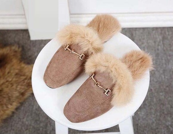 Pantufas Femininas Jenna caqui 35
