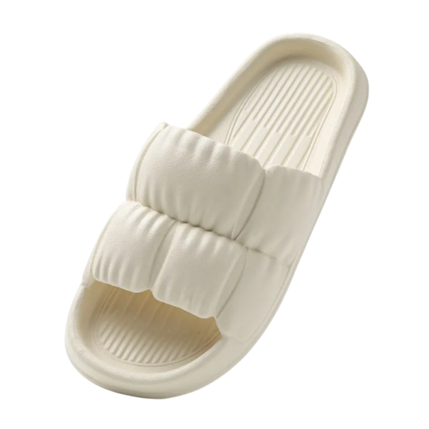 Pantuflas coloridas para mujer con suela suave Pantuflas de casa cómodas Zapatos ligeros para mujer Diseño elegante Banda de rodadura suave Opciones de color blanco 40-41