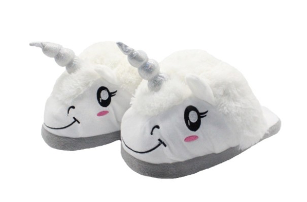 Pantuflas de peluche - Unicornio 40