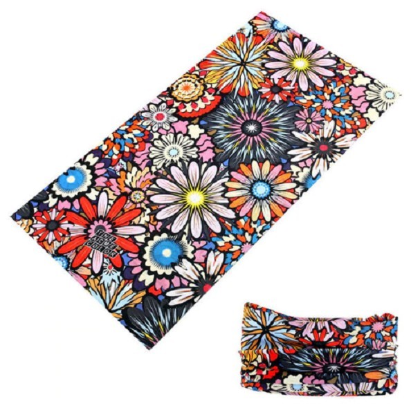 Pañuelo de cuello para hombre con estampado de flores J3373 2
