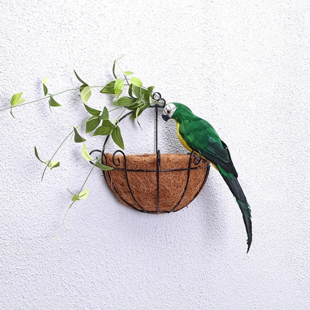 Papegaaiendecoratie C918 groen 35 cm