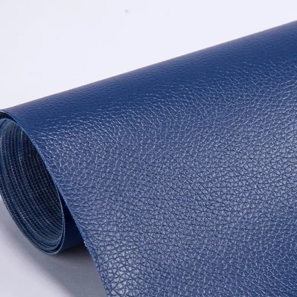 Papel adesivo de reparação em pele 25x60 cm Reparação forte para sofás, bancos de automóveis, carteiras e assentos de pele Adesivo à prova de água azul