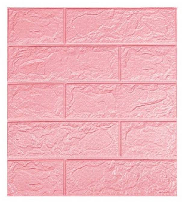 Papel de parede autocolante 35 x 38 cm rosa claro