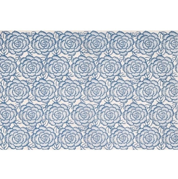 Papel de transferencia cerámico bajo esmalte 53x37 cm con patrón de rosas papel tradicional de alta temperatura para decoración y transferencias 1