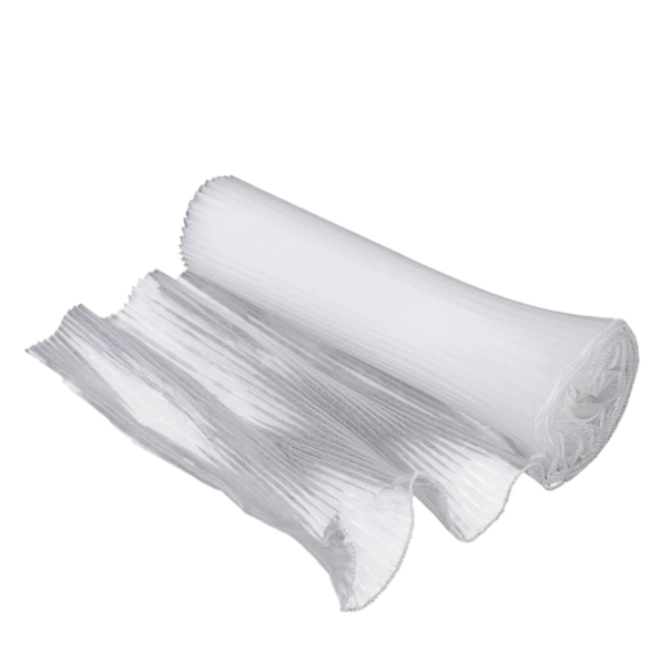 Papel decorativo 4 m x 28 cm Rede ondulada para decoração Embalagem de flores Criação criativa Decoração para casamentos e aniversários branco