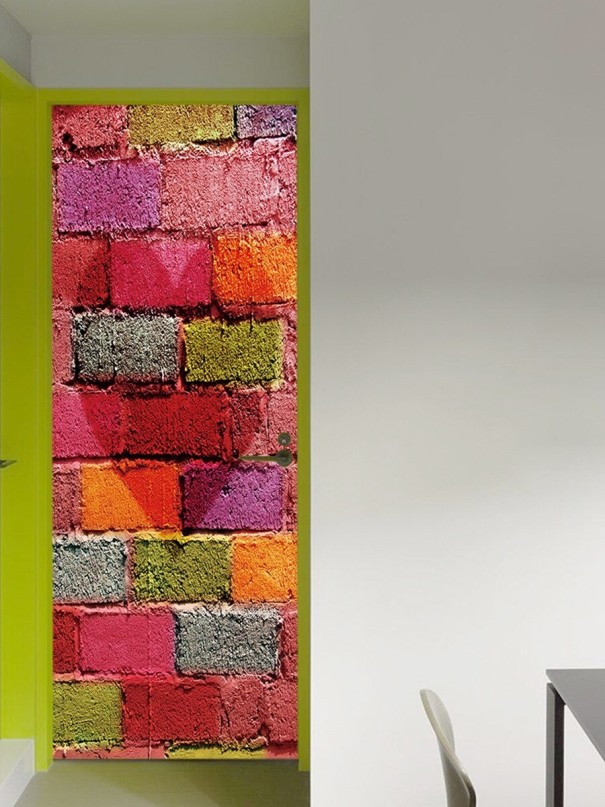 Papel pintado autoadhesivo para puertas C579 11