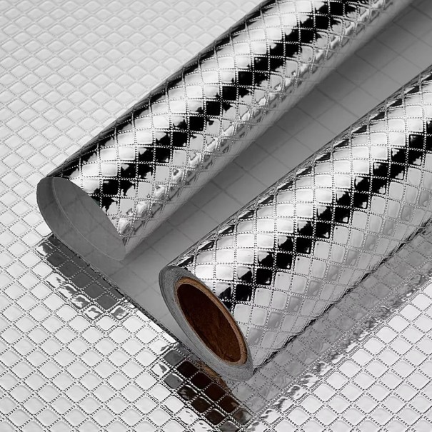 Papel tapiz autoadhesivo para cocina 40 cm x 1 m de película de PVC impermeable resistente a altas temperaturas para la pared detrás de la estufa y la encimera 1