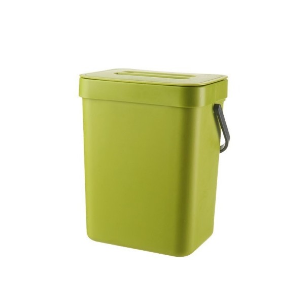Papelera colgante T1903 verde claro 5 l