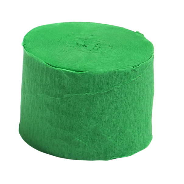 Papier crépon rouleau 4,5 x 2500 cm papier structuré froissé pour origami DIY décorations emballage cadeaux et créations manuelles vert