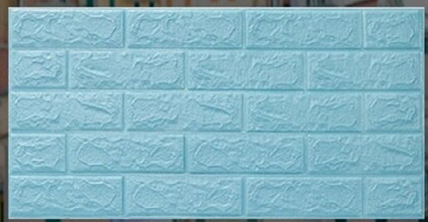 Papier peint 3D autocollant pour mur 70 x 38 cm turquoise