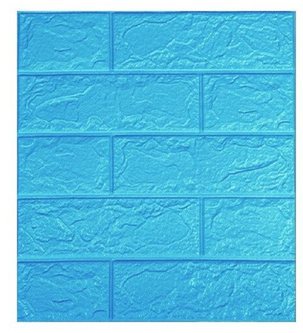 Papier peint autocollant pour mur 35 x 38 cm bleu