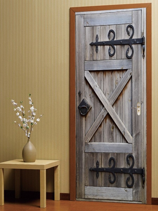 Papier peint autocollant pour porte C579 10