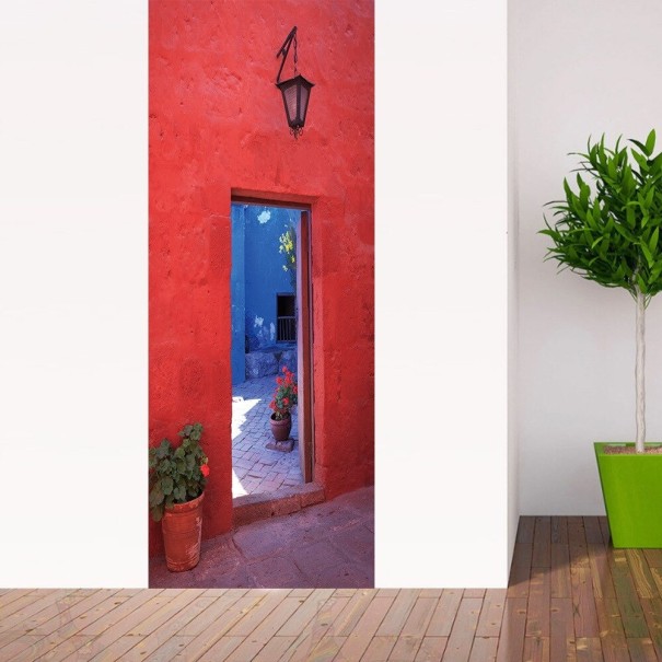 Papier peint autocollant pour porte C579 12