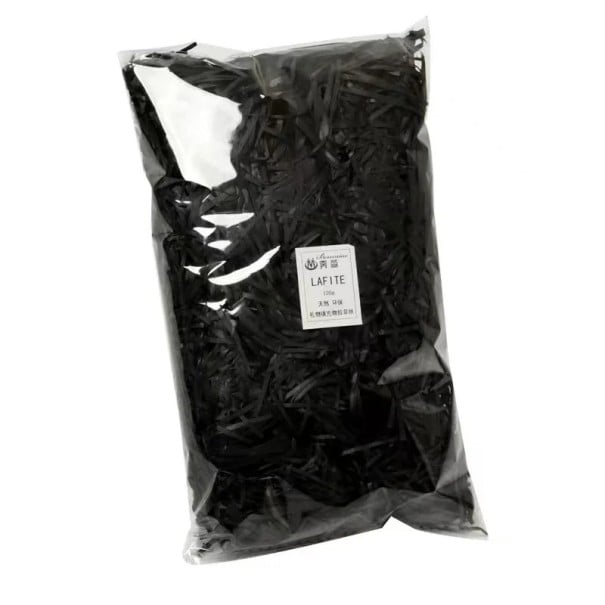 Papierauskleidung für Geschenkkartons 20 g dekoratives Gras farbige Verpackung von Geschenken Füllmaterial für Sendungen und Kartons schwarz
