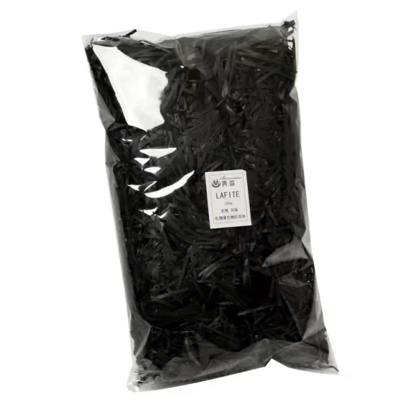 Papierauskleidung für Geschenkkartons 50 g dekoratives Gras farbige Geschenkverpackung Füllmaterial für Sendungen und Kartons schwarz