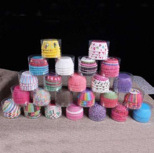 Papieren muffinvormpjes 100 stuks J3383