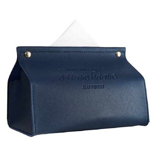 Papieren servettendoos blauw