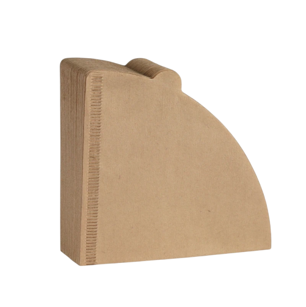 Papierfilter für Filterkaffee 100 Stück aus natürlichem Holzstoff für 1–3 Tassen Kaffeefilter ohne Geruch und Chemikalien braun