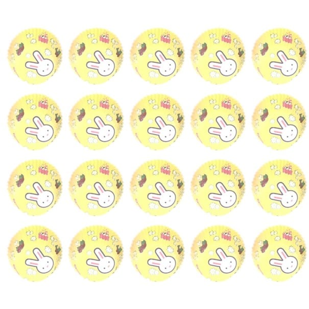 Papierförmchen für Muffins 100 Stück Antihaftpapier lässt kein Fett durch Höhe 3,2 cm Durchmesser Boden 5 cm und oberer Rand 6,8 cm 1
