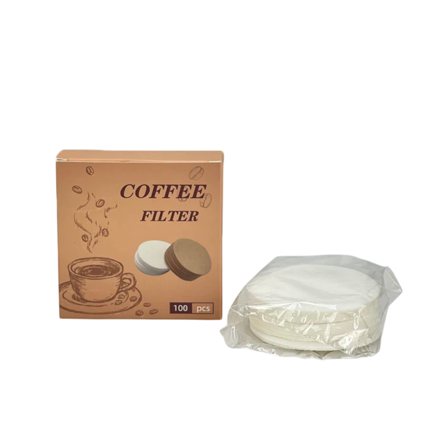 Papierowe filtry do espresso 51 mm 100 szt. Jednorazowe wkłady filtracyjne do ekspresów Zwiększenie smaku kawy Czystsza ekstrakcja bez resztek 1