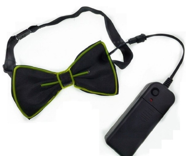 Papillon luminoso da uomo verde neon