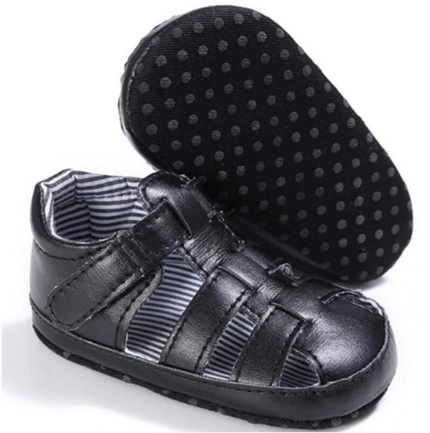 Papuci pentru copii A1 negru 6-12 luni