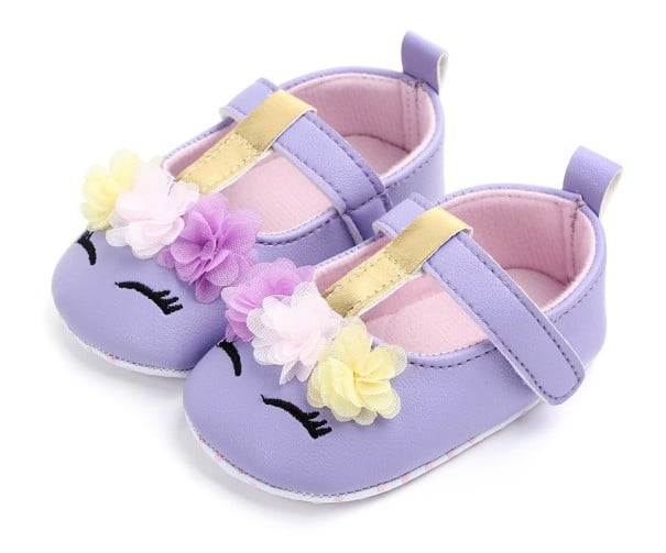 Papucii fetei lui Emily violet 0-6 luni