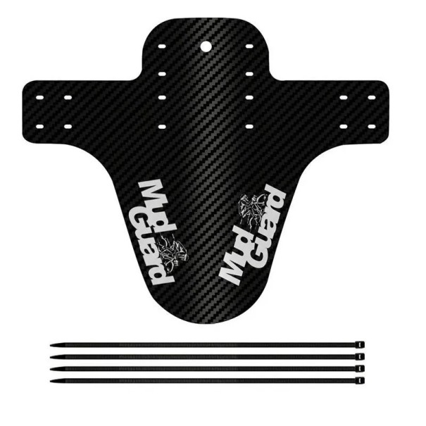 Parafango universale per bici anteriore e posteriore nero con motivo a colori in carbonio ultraleggero flessibile parafango per bici bianco