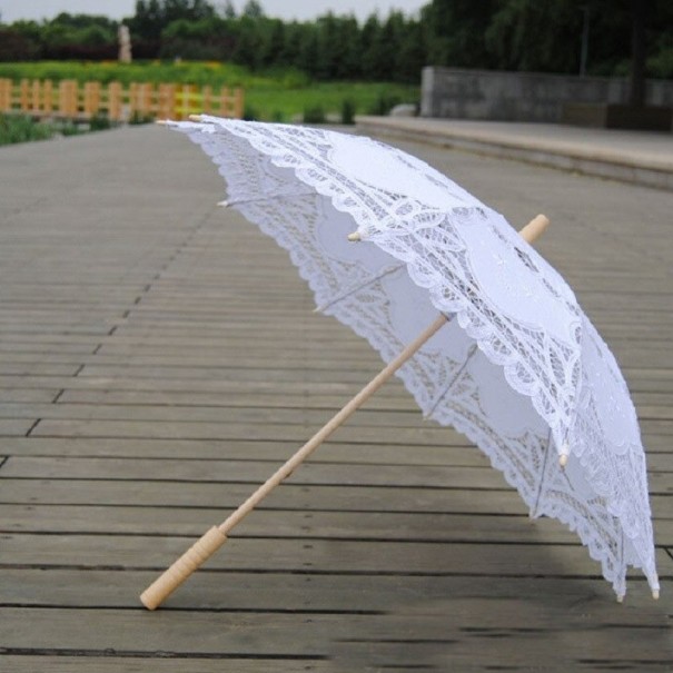 Parasol damski T1379 biały