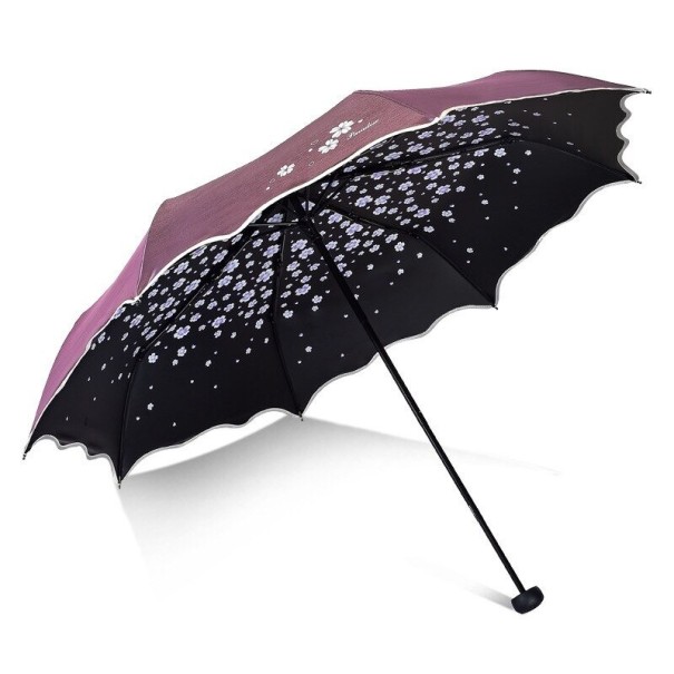 Parasol damski T1391 brązowy