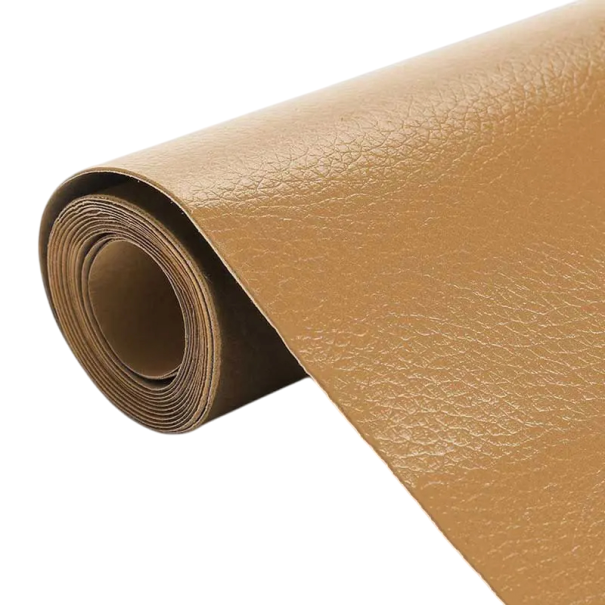 Parche autoadhesivo para reparación de cuero 50 x 135 cm Parche autoadhesivo para reparar muebles, sofás, asientos de coche y zapatos Cinta de cuero resistente con adhesivo para reparaciones de bricolaje marrón claro