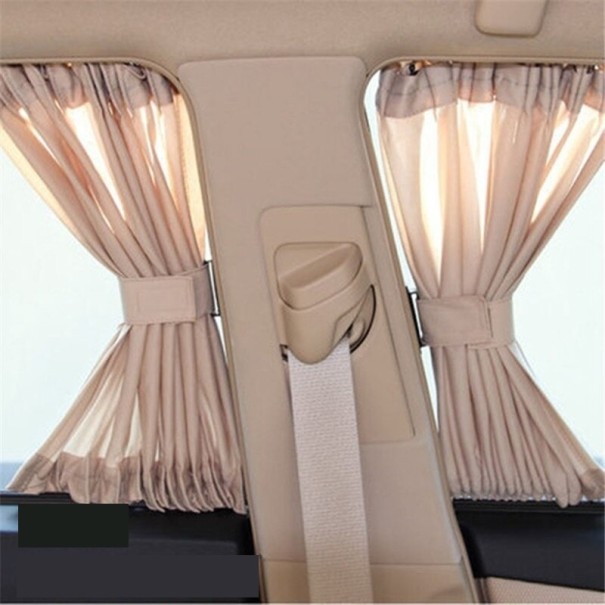 Pare-soleil pour voiture 2 pcs beige S