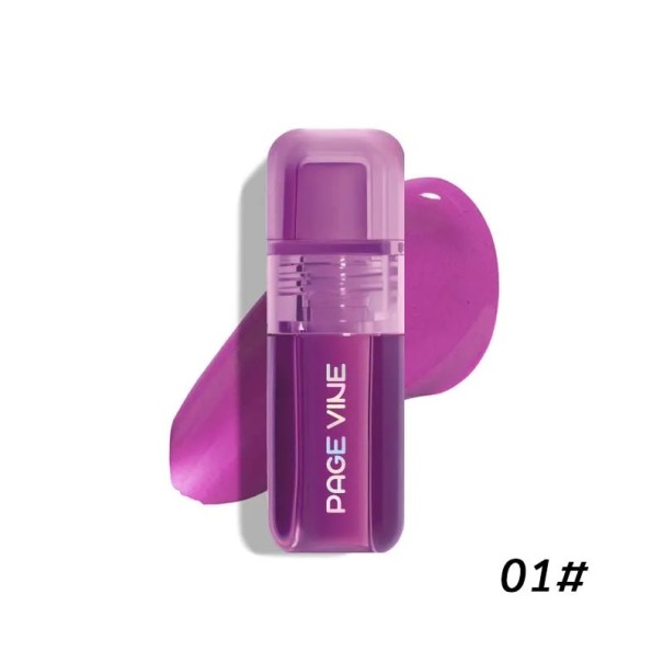 Parelachtige vloeibare blush voor gezicht en lippen 3 g 10,5 x 4 cm Waterdichte langdurige blush bestand tegen zweet verhelderende effect paars
