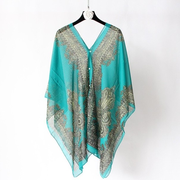 Pareo de Plage Femme P596 turquoise