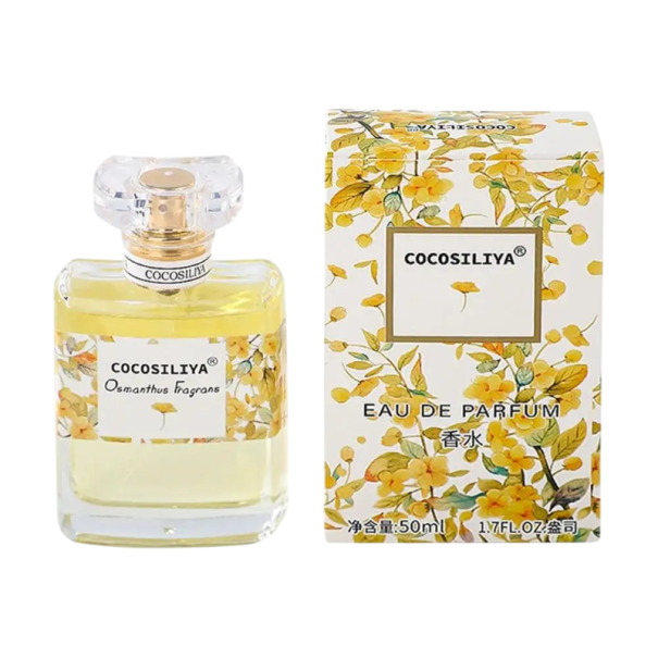 Parfém COCOSILIYA Přírodní květinová vůně Osmanthus fragrans 50 ml Dlouhotrvající parfémovaná voda Žlutá Lehký svěží parfém na každý den 1